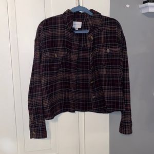 Cropped American Eagle flannel